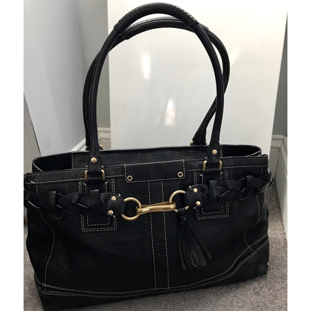 Coach Black Leather Purse